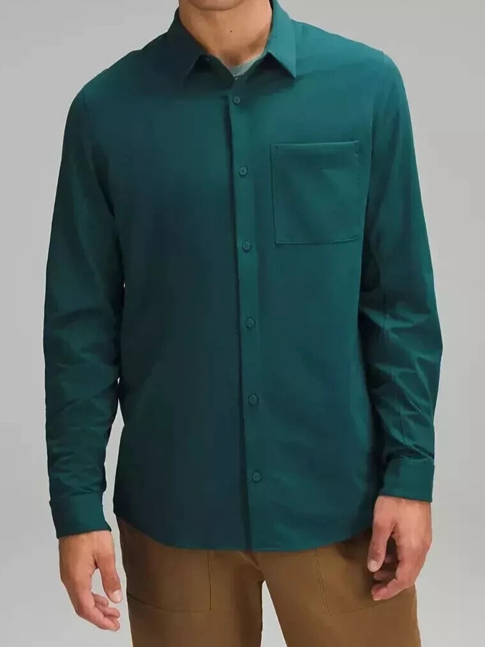 lululemon Commission Long-Sleeve Shirt Storm Teal